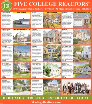 New Listing Five College Realtors Northampton Ma