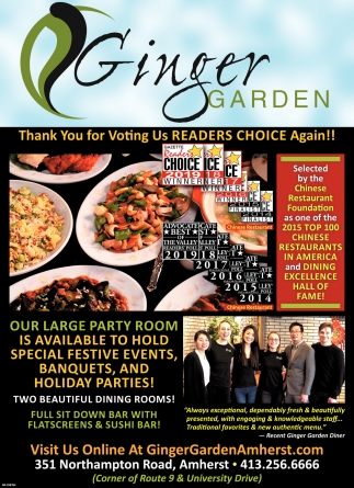 Thank You For Voting Us Winner Again Ginger Garden Amherst Ma