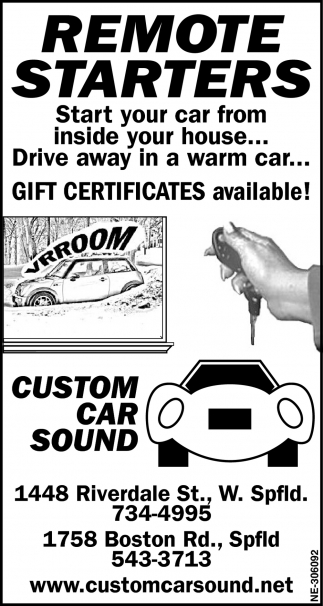Custom sounds remote start sales