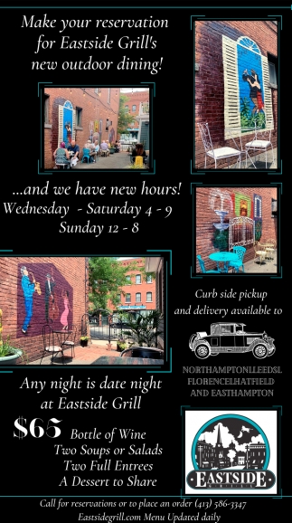 Make Your Reservation Eastside Grill Northampton Ma