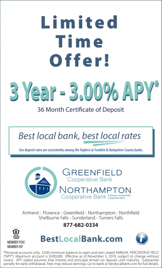 Best Local Bank Best Local Rates Greenfield Cooperative Bank