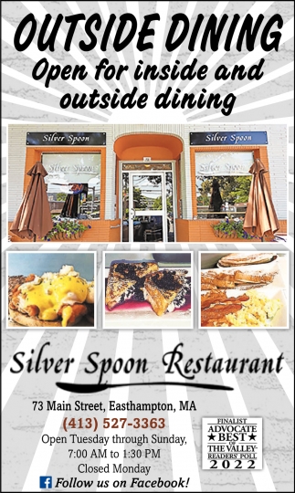 Outside Dining, Silver Spoon Restaurant, Easthampton, MA