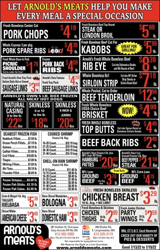 Pork Chops, Arnold's Meats, Longmeadow, MA