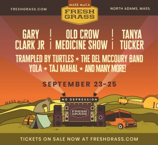 Tickets on Sale Now, The Fresh Grass Festival, North Adams, MA