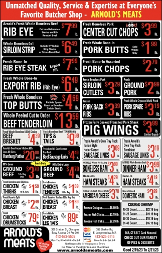 Rib Eye, Arnold's Meats, Longmeadow, MA