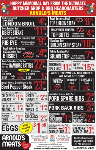 London Broil, Arnold's Meats, Longmeadow, MA