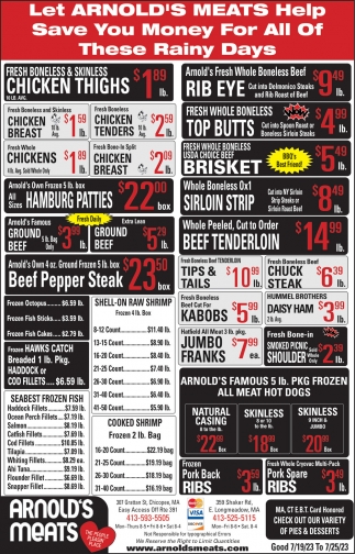 Chicken Thighs, Arnold's Meats, Longmeadow, MA