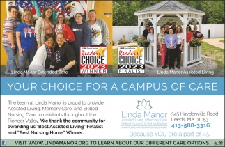 Your Choice for A Campus of Care, Linda Manor Assisted Living, Leeds, MA