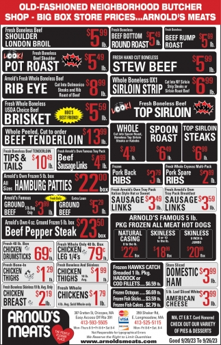 Rib Eye Steaks, Arnold's Meats, Longmeadow, MA