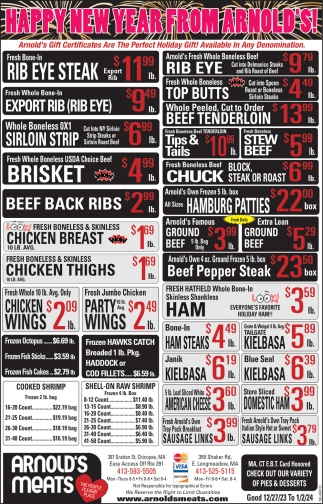 Rib Eye Steak, Arnold's Meats, Longmeadow, MA