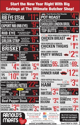 Start the New Year Right with Big Savings at The Ultimate Butcher Shop