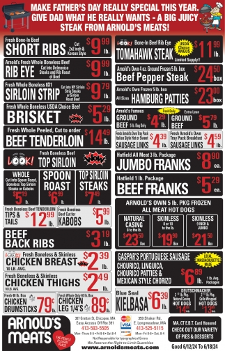 Short Ribs, Arnold's Meats, Longmeadow, MA